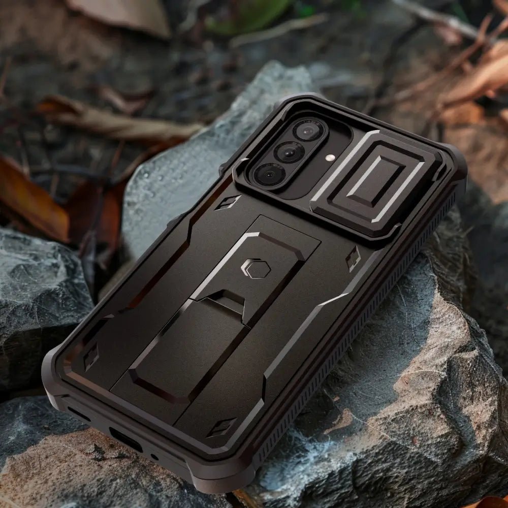 Tech - Protect Samsung Galaxy A26 5G Kevlar Cam+ Θήκη 360 Full Body με Προστασία για την Οθόνη και την Κάμερα και Stand - Black