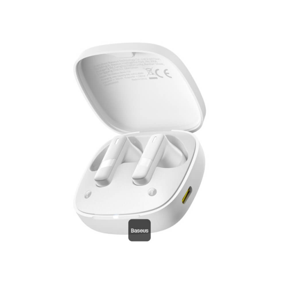 Baseus Bowie E20 - Bluetooth 5.3 - Ασύρματα ακουστικά για Κλήσεις / Μουσική - White