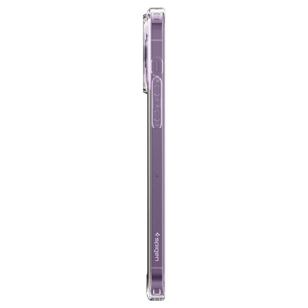 Spigen iPhone 14 Pro Ultra Hybrid Mag Σκληρή Θήκη με Πλαίσιο Σιλικόνης Και MagSafe - Deep Purple / Διάφανη