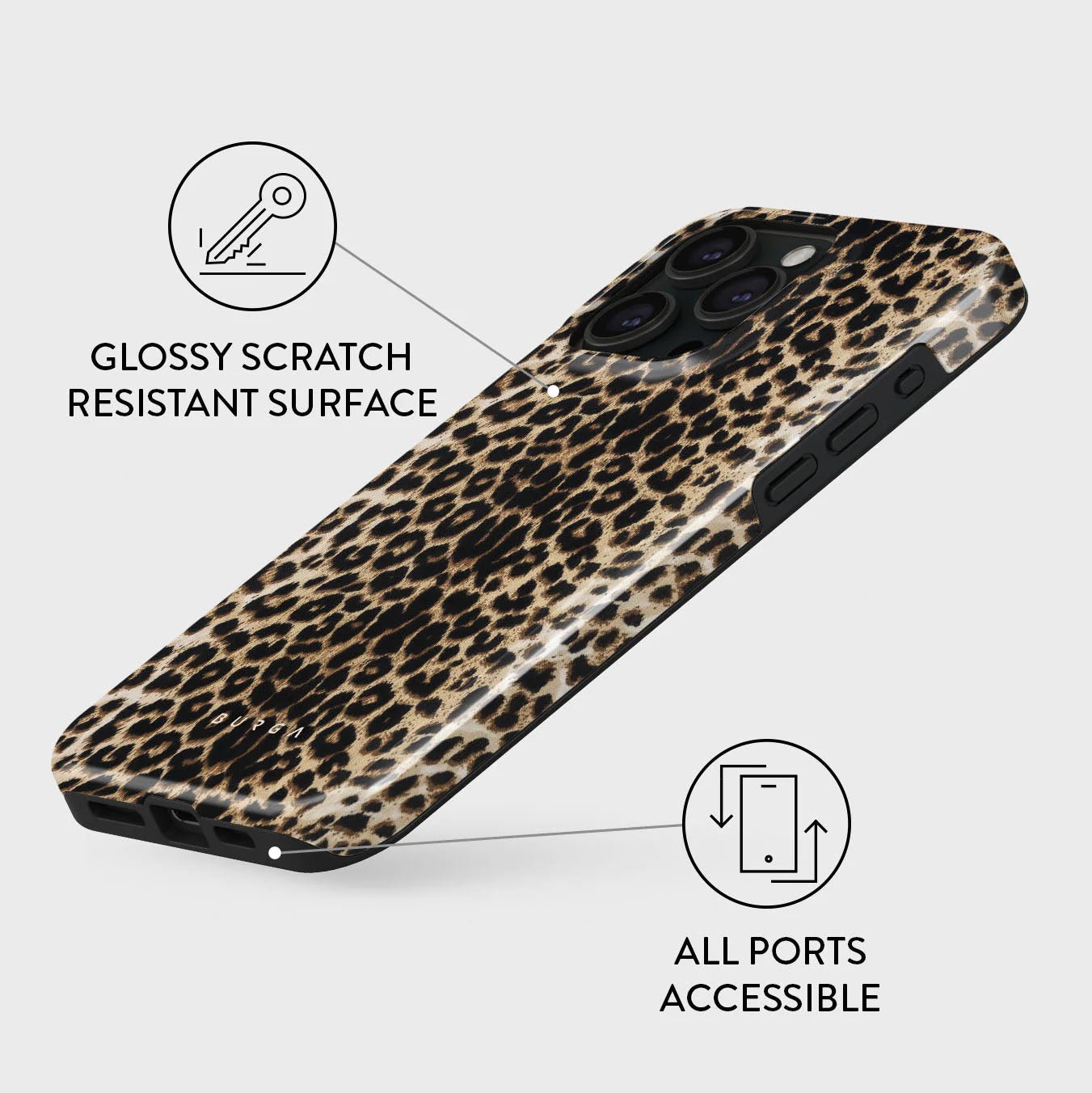 Burga iPhone 15 Pro Fashion Tough Σκληρή Θήκη - Player