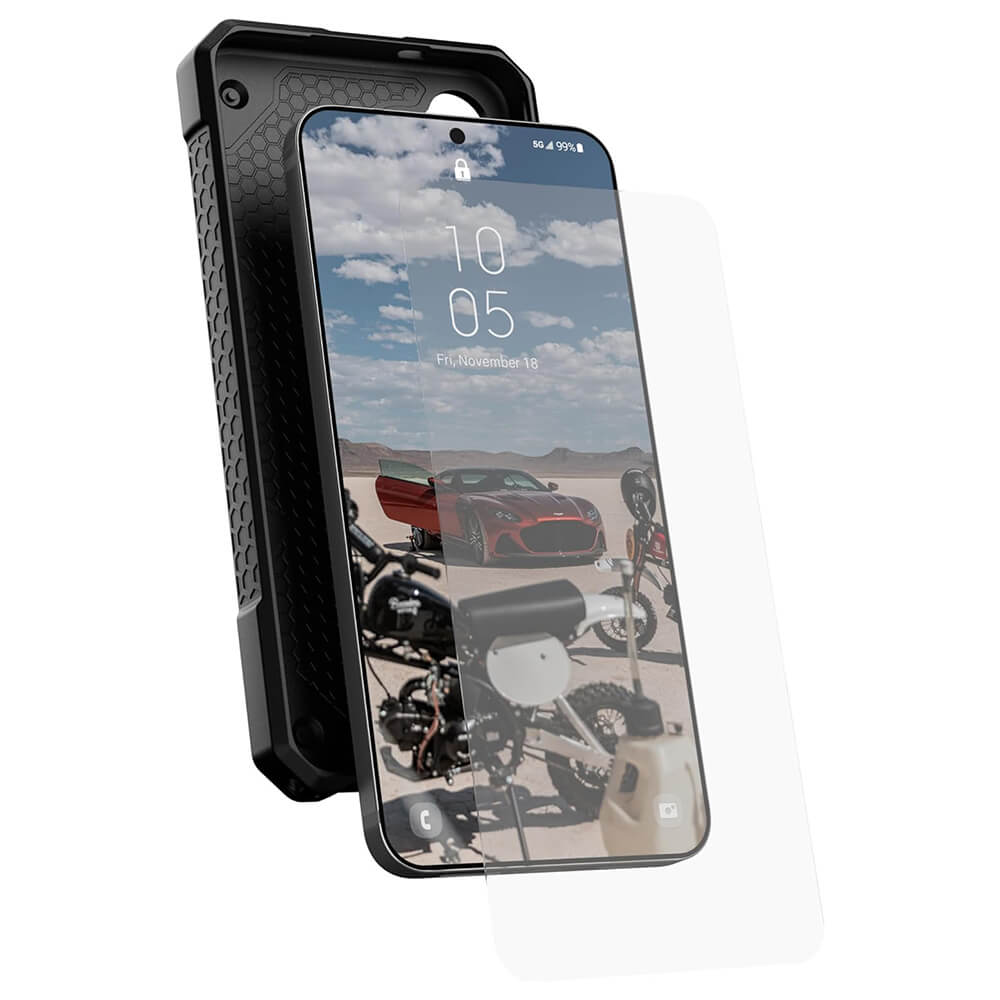UAG Samsung Galaxy S25 Glass Shield 9H Αντιχαρακτικό Γυαλί Οθόνης με Κιτ Εγκατάστασης - Clear