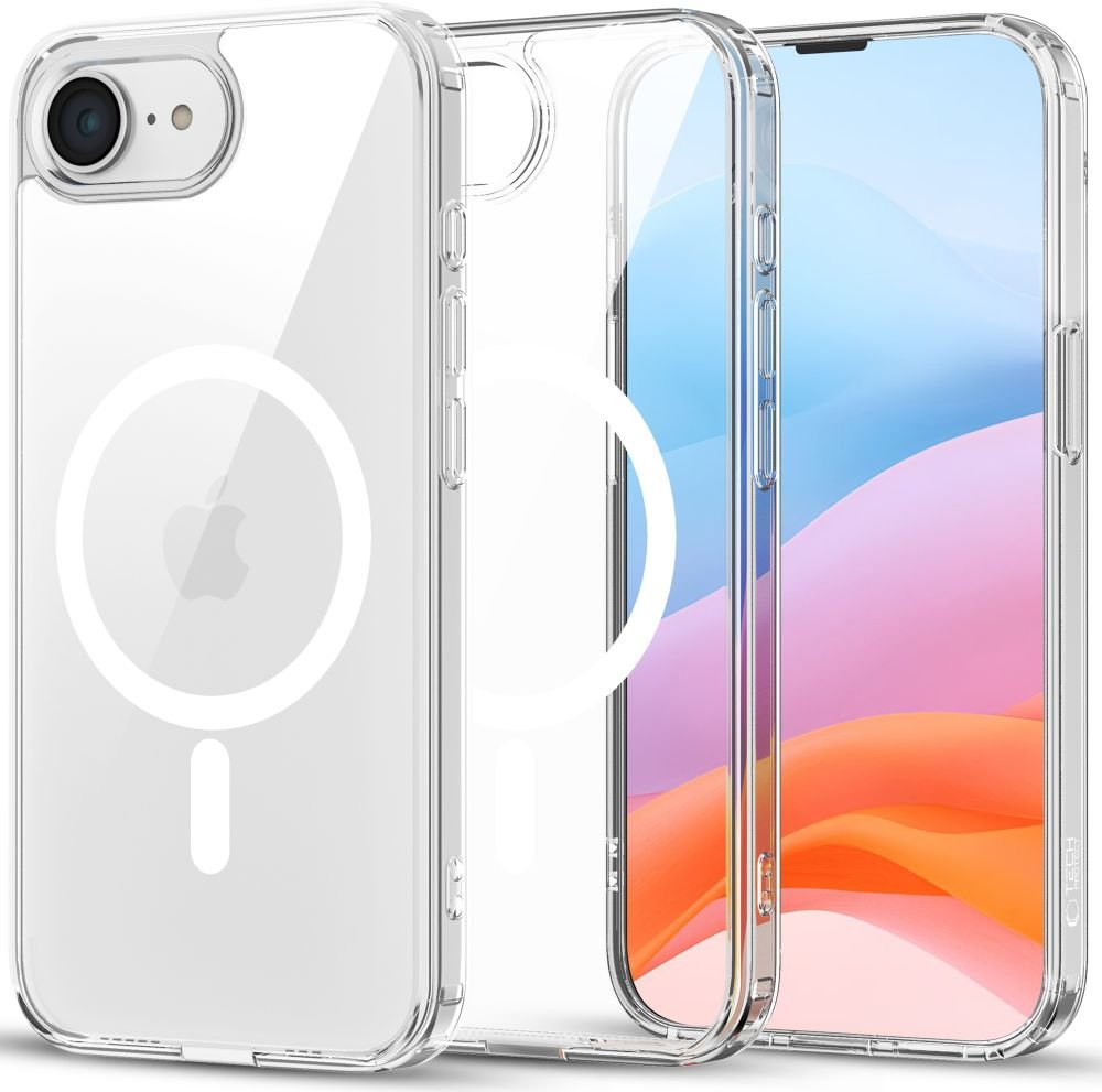 Tech - Protect iPhone 16e Flexair Hybrid MagSafe Σκληρή Θήκη με Πλαίσιο Σιλικόνης και MagSafe - Διάφανη