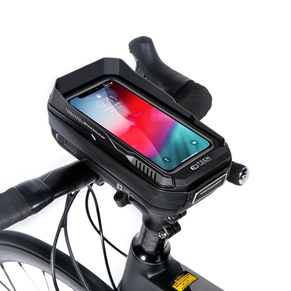 Tech - Protect XT3 Bike Mount Universal Τσάντα Αποθήκευσης για Τιμόνι Ποδηλάτου - 0,6L - Black