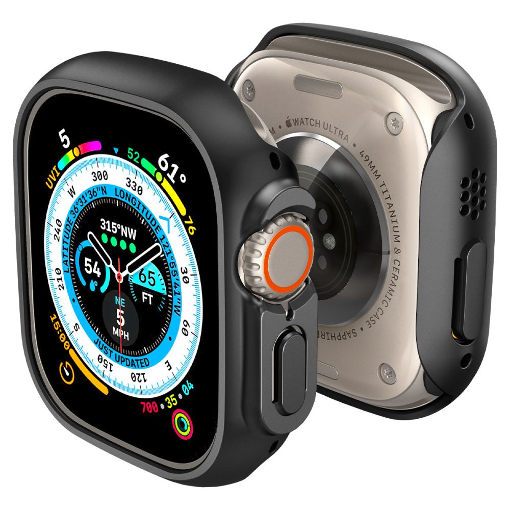 Spigen Θήκη Apple Watch Ultra (1/2/3) - 49mm Thin Fit - Black