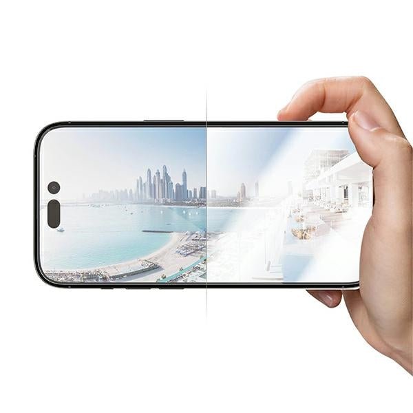 PanzerGlass iPhone 14 Pro Ultra - Wide Fit Anti - reflective Antibacterial Easy Aligner Full Screen Αντιχαρακτικό Γυαλί Οθόνης - Black