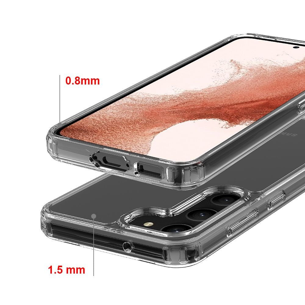 Tech - Protect Samsung Galaxy S23+ Flexair Hybrid Σκληρή Θήκη με Πλαίσιο Σιλικόνης - Διάφανη