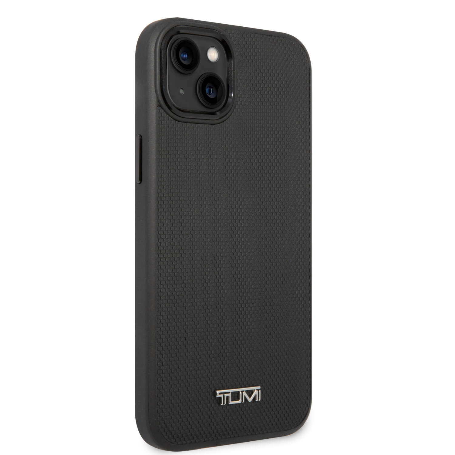Tumi iPhone 15 / 14 / 13 Leather Balistic Pattern MagSafe Θήκη από Γνήσιο Δέρμα με MagSafe - Black