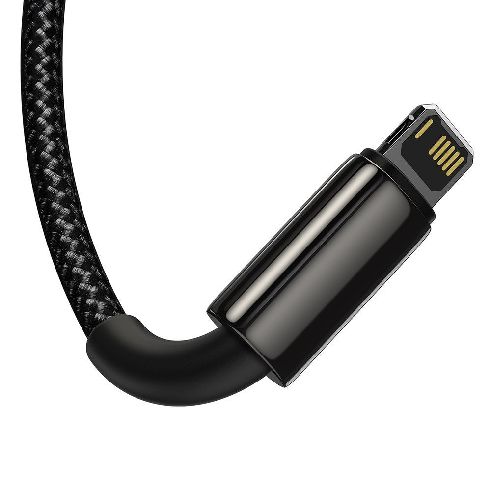 Baseus Tungsten Gold 3in1 Καλώδιο Φόρτισης 3.5A 1.5m - Micro USB / Lightning / Type - C - Black - CAMLTWJ - 01
