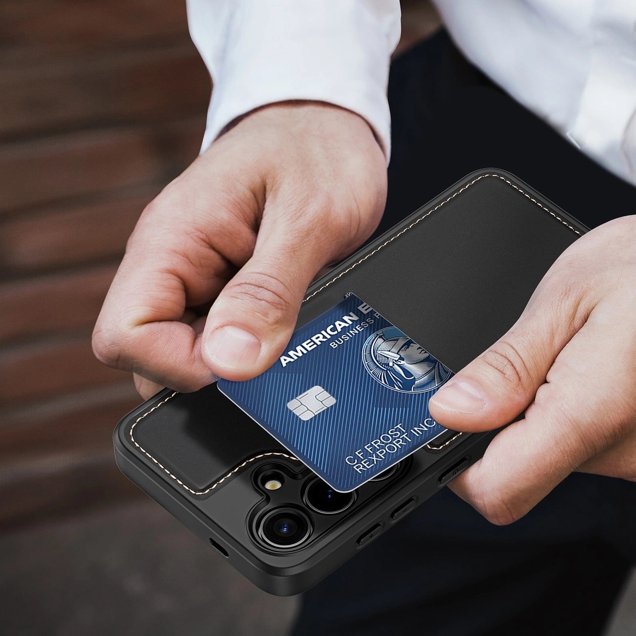 Dux Ducis Samsung Galaxy S24+ Rafi II Mag Anti - RFID Θήκη με Υποδοχή για Κάρτες / Stand και MagSafe - Black