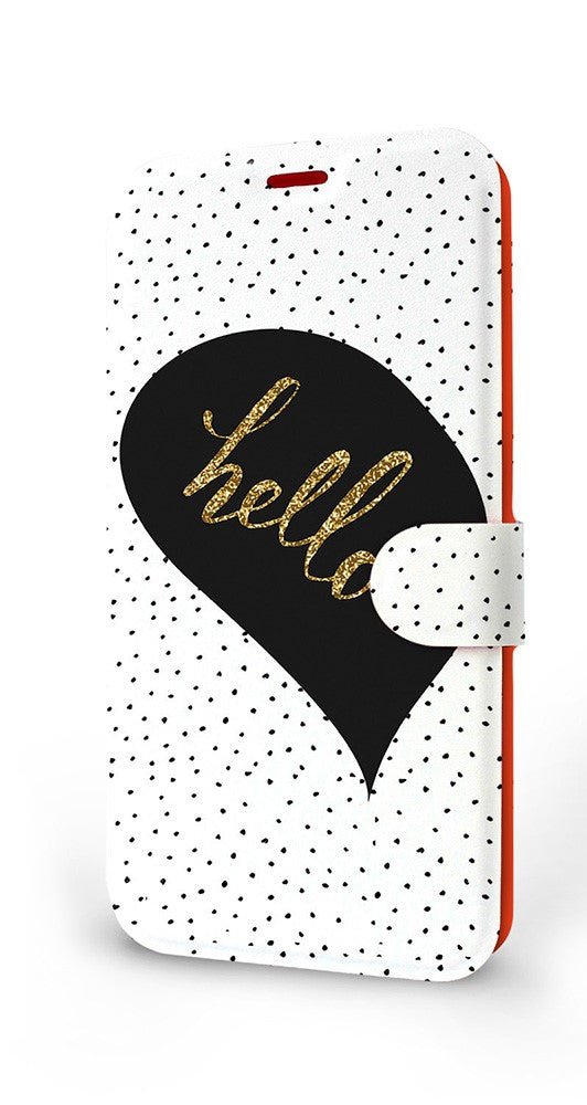 Mobiwear iPhone 14 Plus Θήκη Βιβλίο Slim Flip - Design Hello - M013P