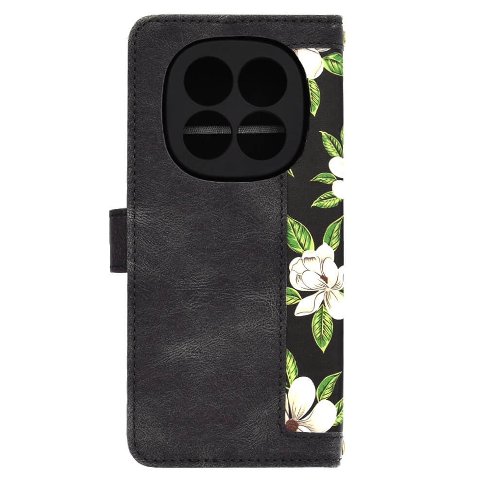 Techsuit Xiaomi Redmi Note 14 Pro+ 5G - FlipCraft - Θήκη Πορτοφόλι από Δερματίνη - Flowers of the Dawn