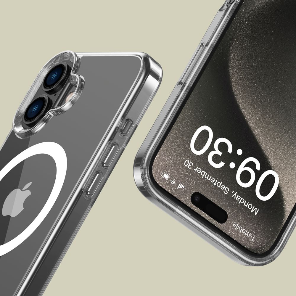 Tech - Protect iPhone 16 Plus Flexair Hybrid MagSafe Σκληρή Θήκη με Πλαίσιο Σιλικόνης και MagSafe - Διάφανη