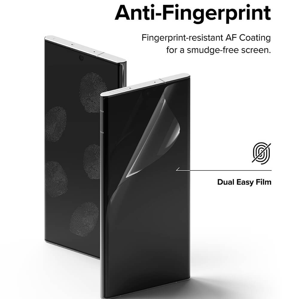 Ringke Samsung Galaxy S22 Ultra Dual Easy Full Cover - Προστατευτική Μεμβράνη Οθόνης - 2 Τεμάχια - Διάφανα