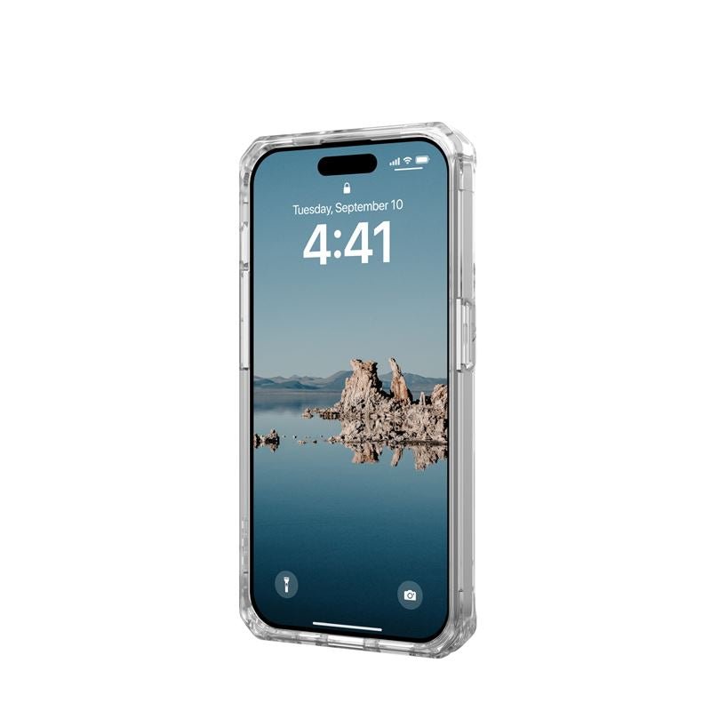 UAG iPhone 15 Pro Plyo Series Θήκη Υψηλής Προστασίας με MagSafe - Ice / Gold - Διάφανη