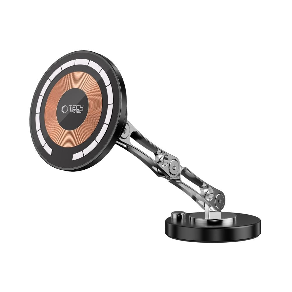 Tech - Protect MM15W - V8 Μαγνητική Βάση για το Ταμπλό του Αυτοκινήτου με Ασύρματη Φόρτιση MagSafe 15W - Black