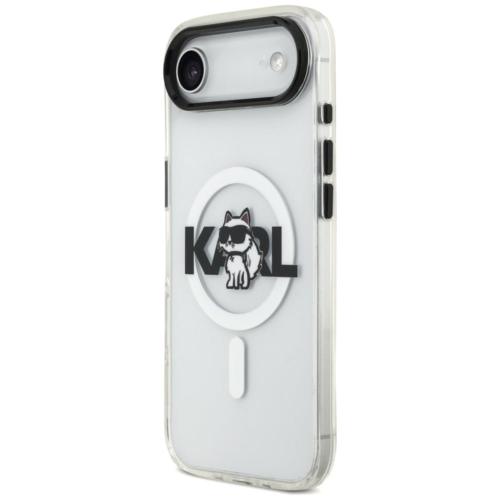 Karl Lagerfeld iPhone Air - IML Choupette Sketch Logo MagSafe - Σκληρή Θήκη με Πλαίσιο Σιλικόνης - Clear - KLHMP17MHGCHGKBT
