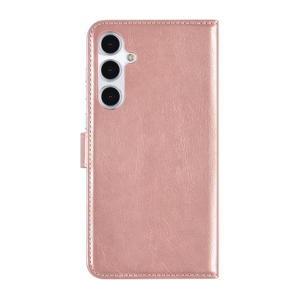 Tuniq Samsung Galaxy A35 5G - Θήκη Πορτοφόλι Stand από Δερματίνη - Rose Gold
