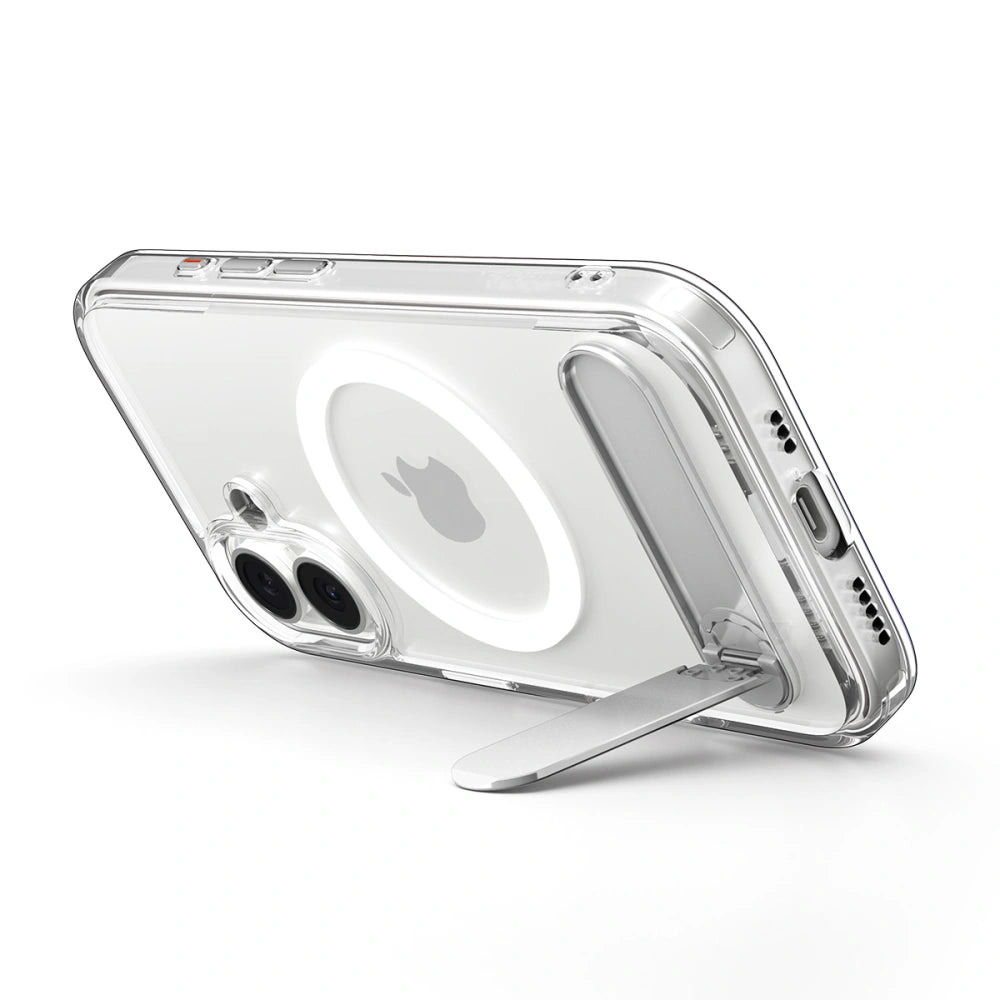 Spigen iPhone 17 - Ultra Hybrid S MagSafe - Σκληρή Θήκη με Πλαίσιο Σιλικόνης και Stand - Clear / White