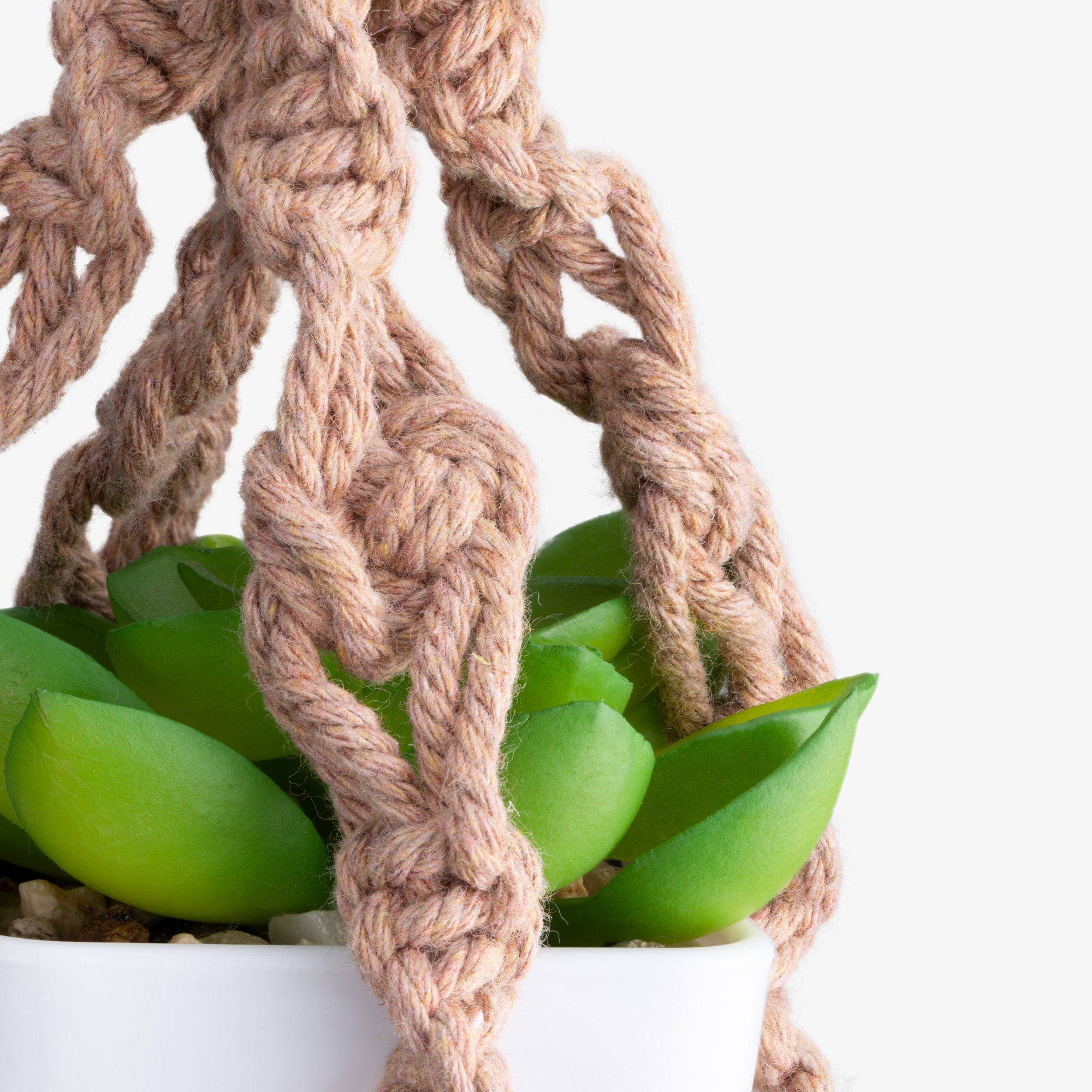 Navaris Σετ με 3 Μίνι Μακραμέ Θήκες για Γλάστρες - Multicolor - 55718.01