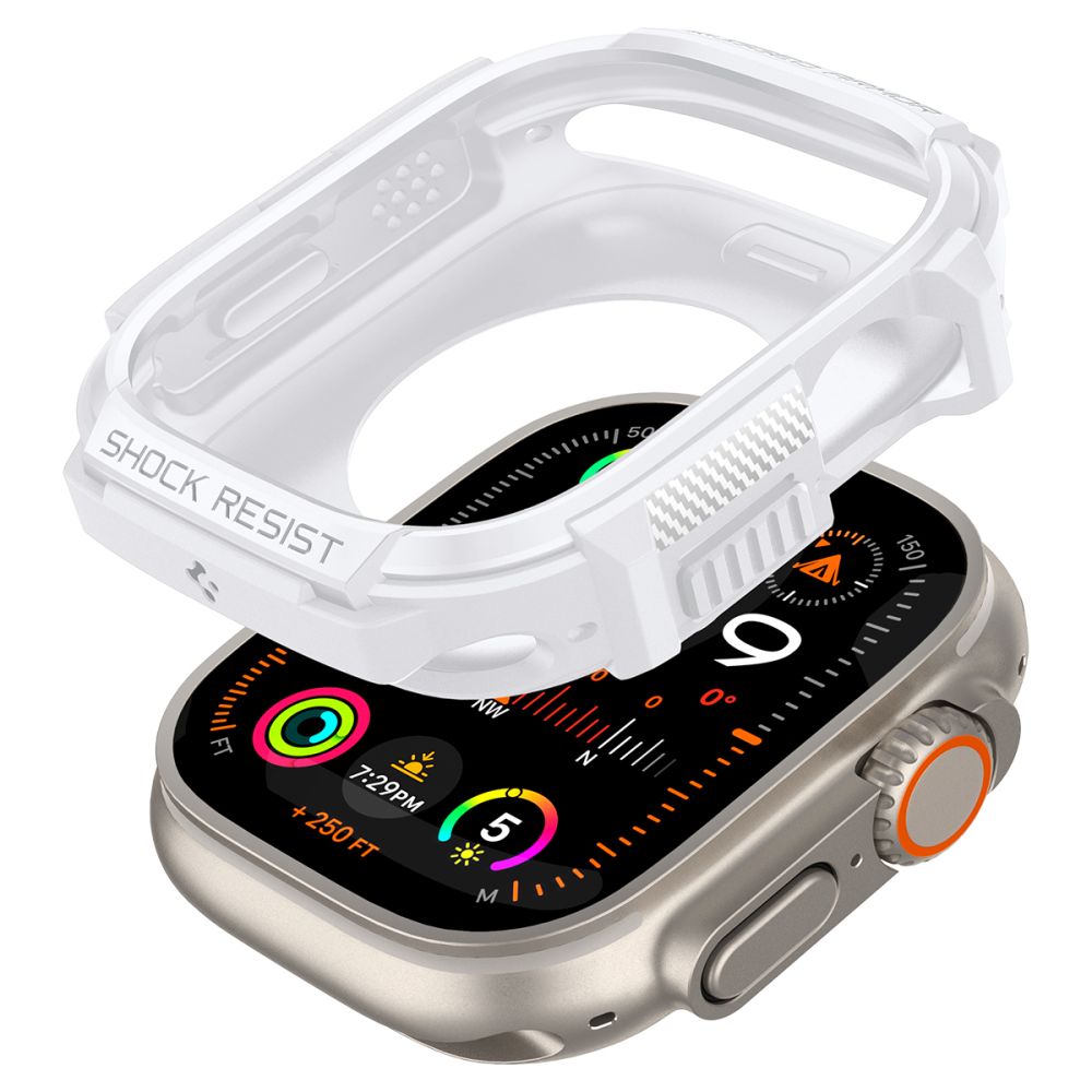 Spigen Θήκη Apple Watch Ultra (1/2/3) - 49mm Rugged Armor - White