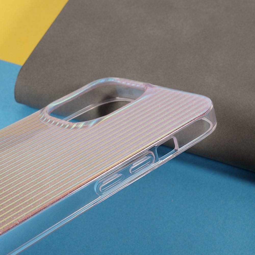 Kingxbar iPhone 13 Pro Travel Series Σκληρή Θήκη με Πλαίσιο Σιλικόνης - Sunset - Multicolor