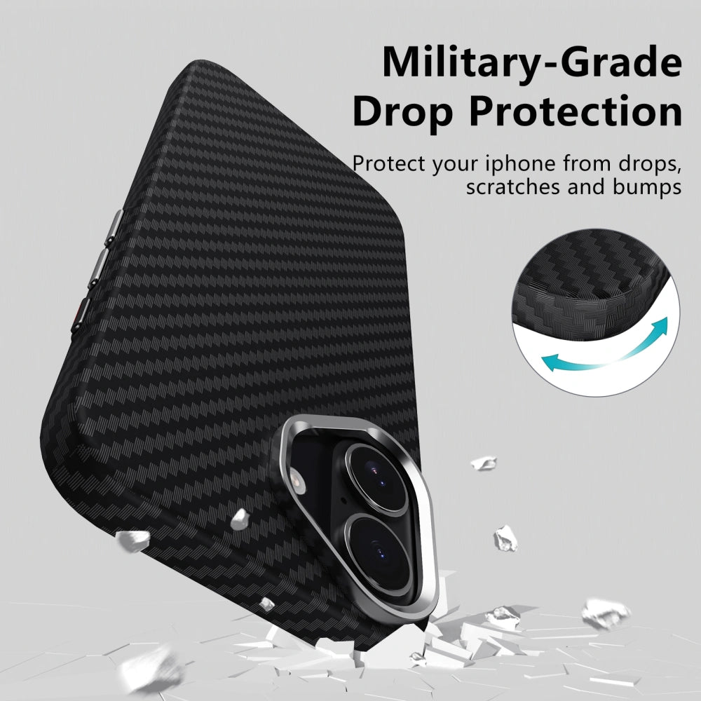 Tech - Protect iPhone 17 - Ion Carbon MagSafe - Σκληρή Θήκη με MagSafe - Black / Silver