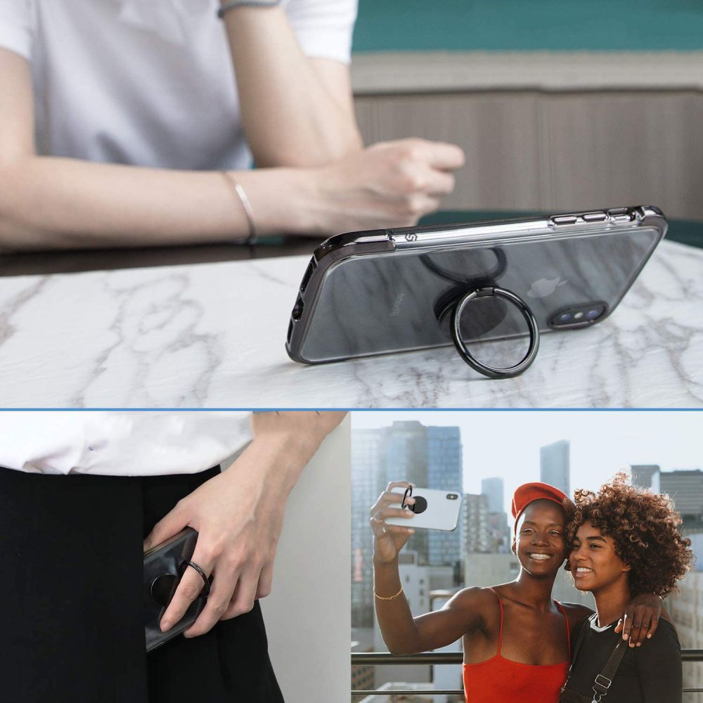 Tech - Protect Ring Holder Δαχτυλίδι Συγκράτησης Κινητού - Black