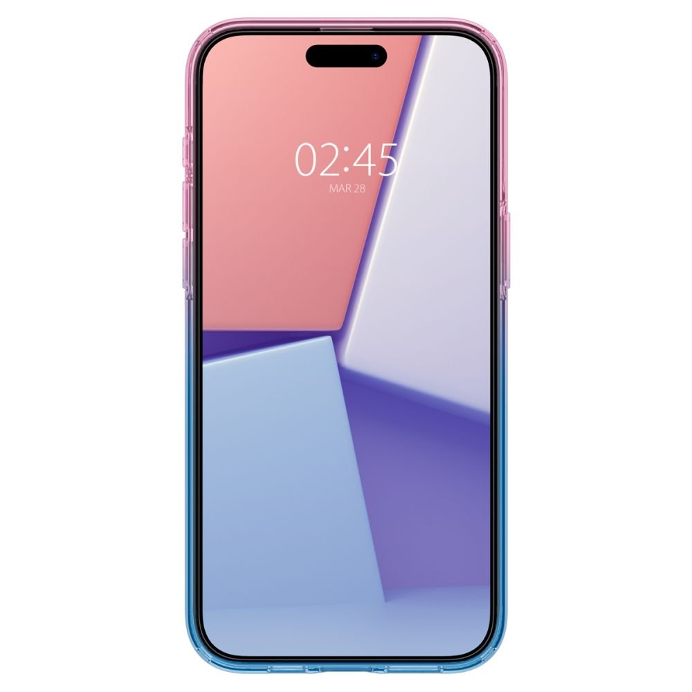 Spigen iPhone 15 Pro Liquid Crystal Θήκη Σιλικόνης - Gradation Pink