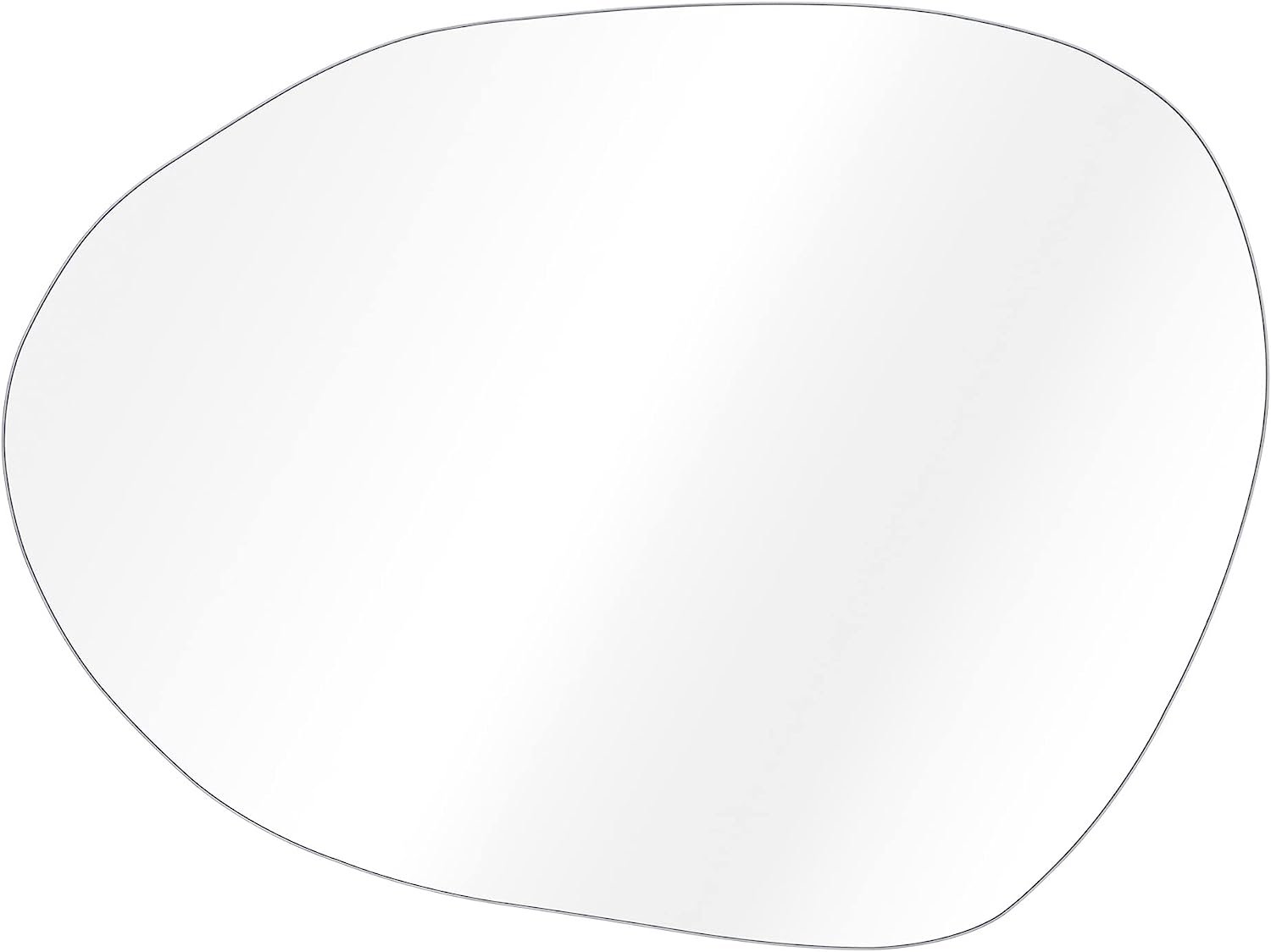 Navaris Καθρέπτης Τοίχου με Ακανόνιστο Σχήμα Χωρίς Πλαίσιο - 75 x 55 cm - Silver - 54705.04