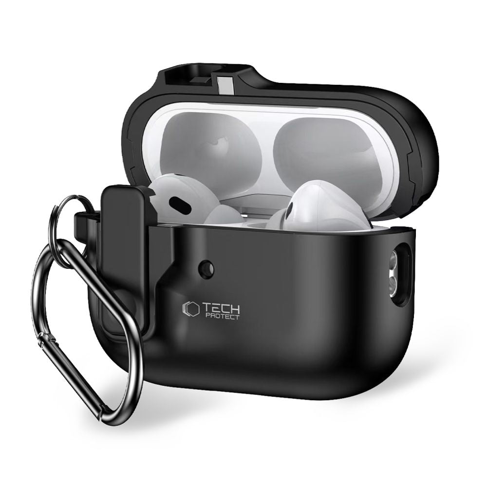Tech - Protect AirPods Pro 1 / 2 Θήκη από Σκληρό Πλαστικ΄΄ο - Slim Hook - Black