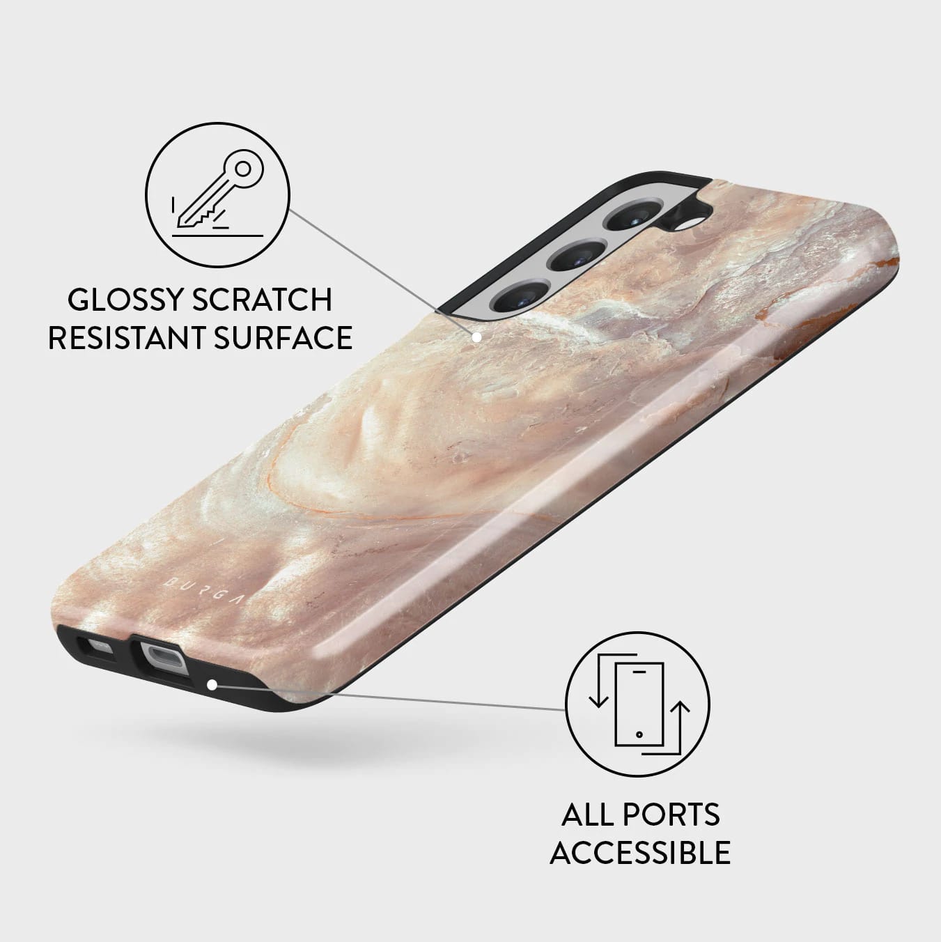 Burga Samsung Galaxy S22 Plus Fashion Tough Σκληρή Θήκη - Serene Sunset