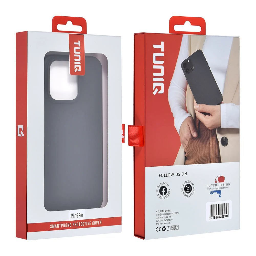 Tuniq iPhone 16 Pro Θήκη Σιλικόνης - Μαύρη