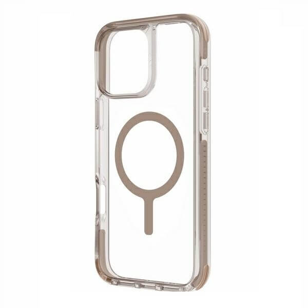 Uniq iPhone 16 Pro Max Combat Magclick Σκληρή Θήκη με Πλαίσιο Σιλικόνης και MagSafe - Taupe Gold