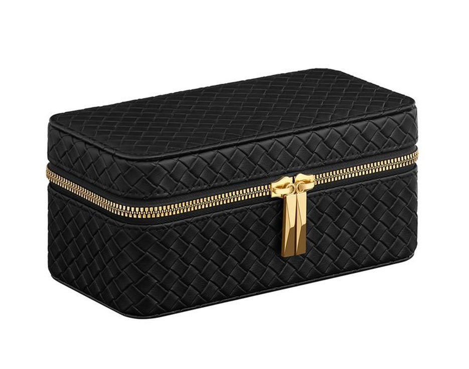 Songmics Κουτί Αποθήκευσης Pολογιών Ταξιδίου - Ink Black / Slate Grey - JWB017G01