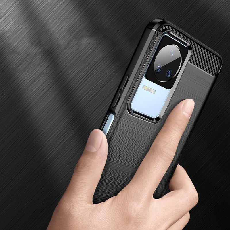 Tech - Protect Xiaomi Poco F4 5G Θήκη Rugged Carbon TPU - Black