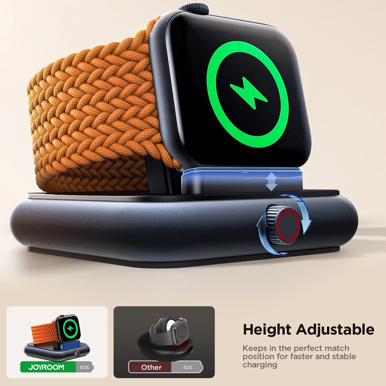 Joyroom JR - WQW03 Ασύρματος Φορτιστής για Apple Watch - Black