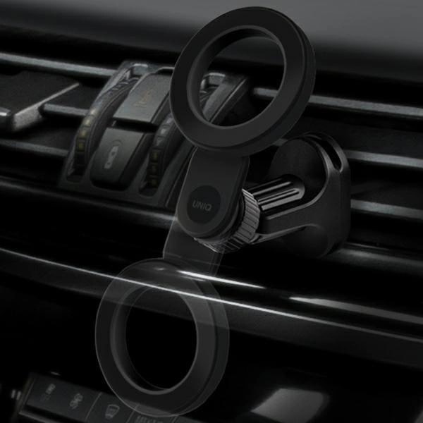 Uniq Trelix MagSafe Μαγνητική Βάση Αυτοκινήτου Αεραγωγού - Midnight Black