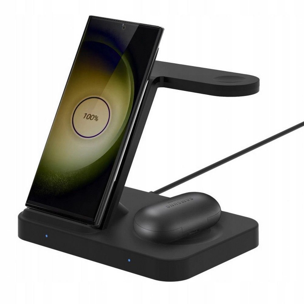Tech - Protect QI15W - A37 3in1 Ασύρματος Φορτιστής Qi Charge για Android, Airpods / Galaxy Buds και Apple Watch - Black