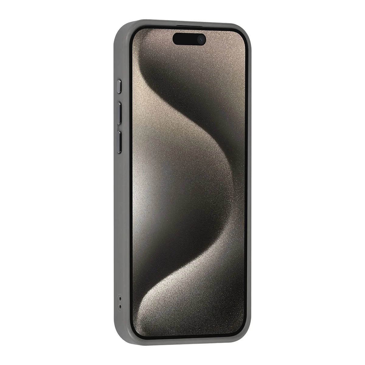 Tuniq iPhone 15 Pro Max - MagSafe Σκληρή Θήκη με Πλαίσιο Σιλικόνης - Γκρι / Διάφανη
