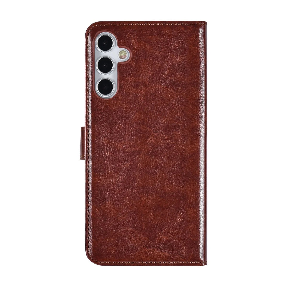 Tuniq Samsung Galaxy A15 4G / A15 5G - Θήκη Πορτοφόλι Stand από Δερματίνη - Καφέ