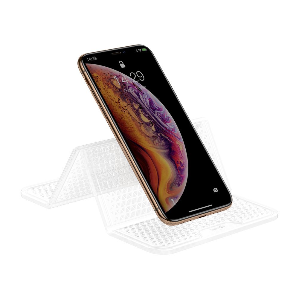 Baseus Folding Bracket Antiskid Nanopad - Αναδιπλούμενη Αντιολισθητική Βάση Στήριξης Κινητού - Διάφανη - SUWNT - 02