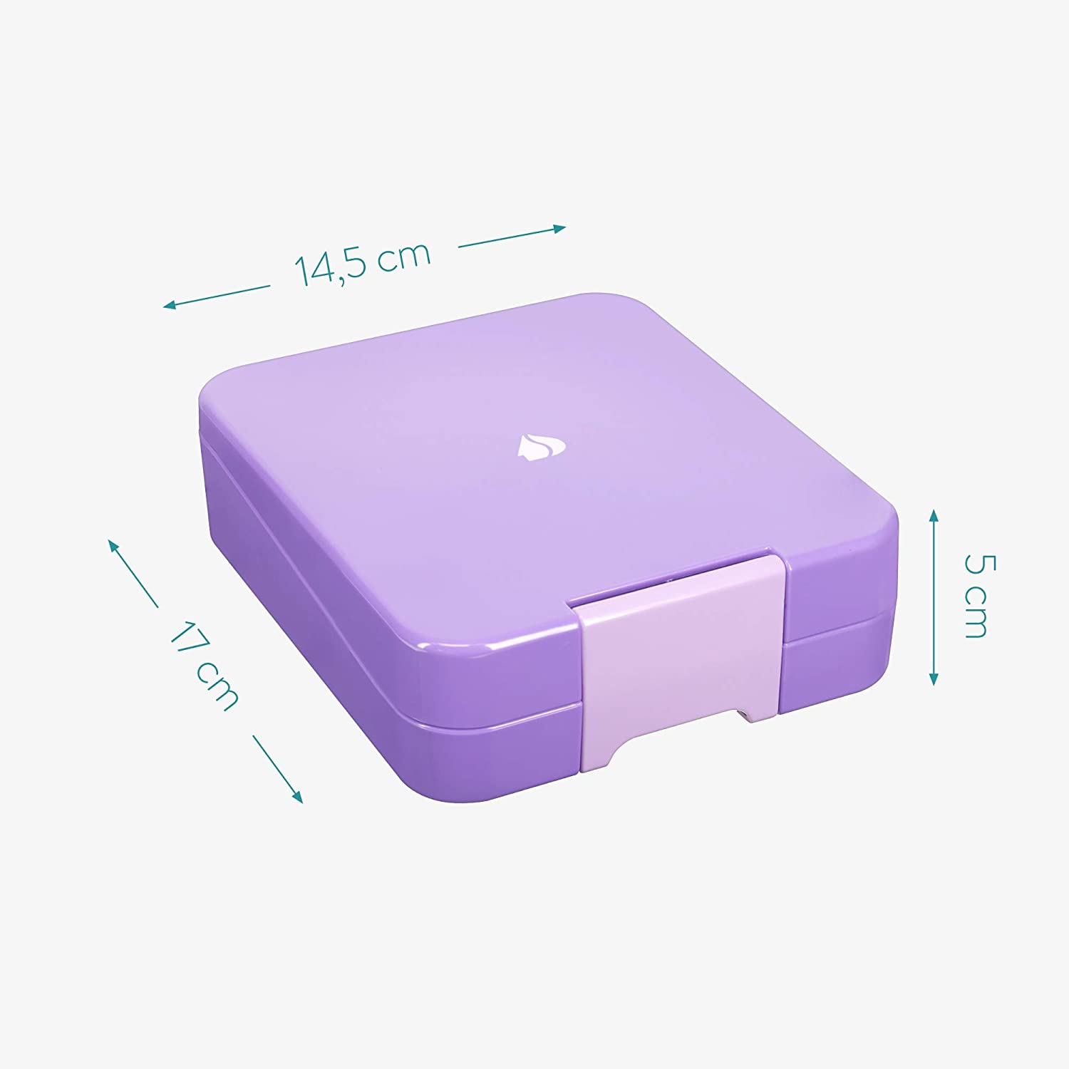 Navaris Bento Box for Kids Δοχείο Αποθήκευσης Τροφής για Παιδιά BPA Free - Purple - 49877.02.38