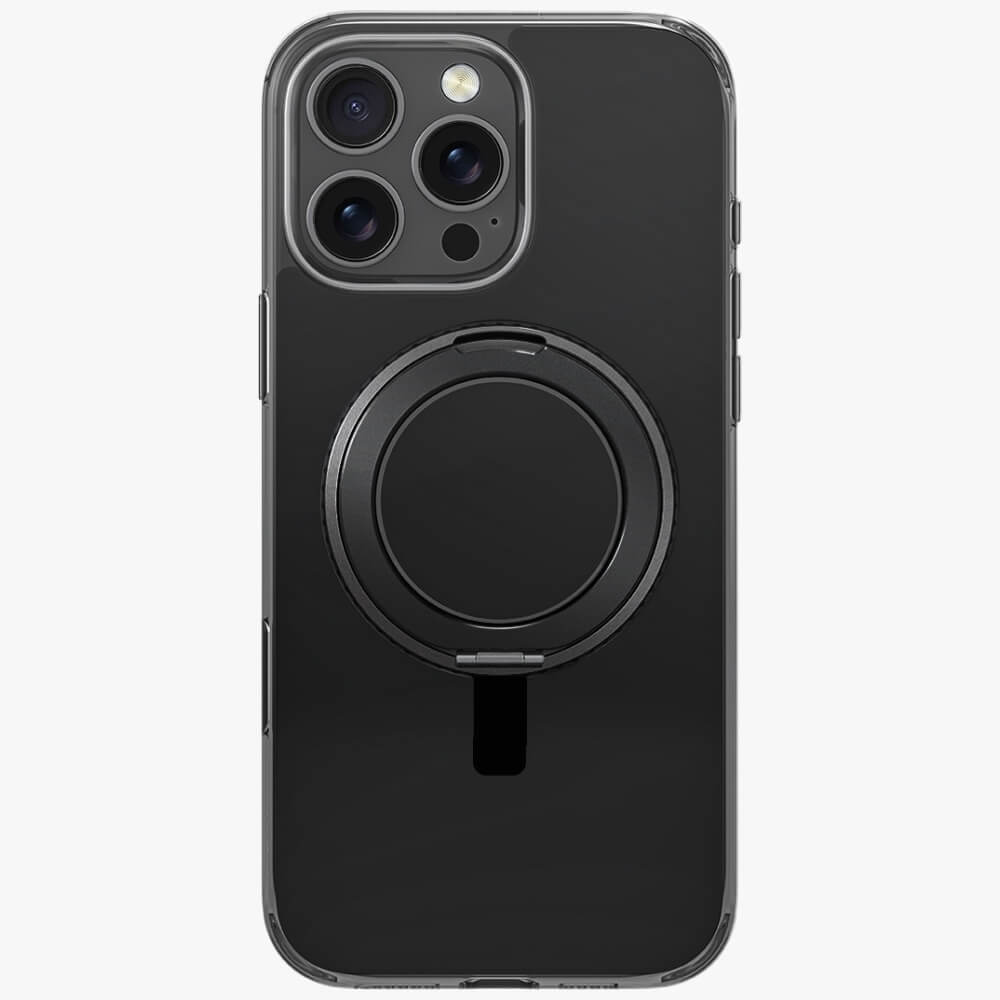 Uniq iPhone 16 Pro - Swivix 360 Rotating Kickstand - Σκληρή Θήκη με Πλαίσιο Σιλικόνης και Σταντ - Black