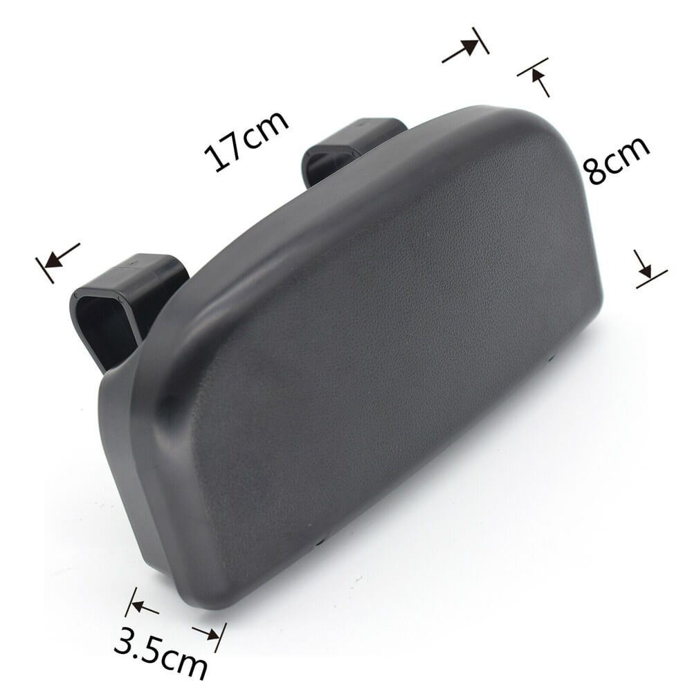 Techsuit Sun Visor Glasses Case with Easy Mount Clamp - Θήκη Γυαλιών για το Σκίαστρο - Black - CSV - V2