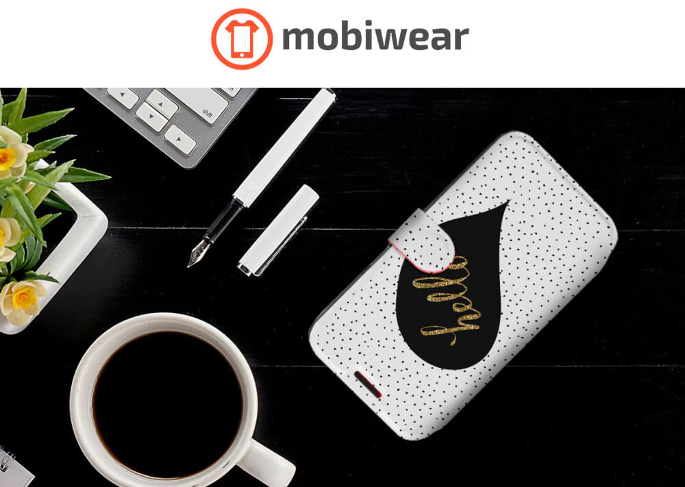 Mobiwear iPhone 14 Plus Θήκη Βιβλίο Slim Flip - Design Hello - M013P