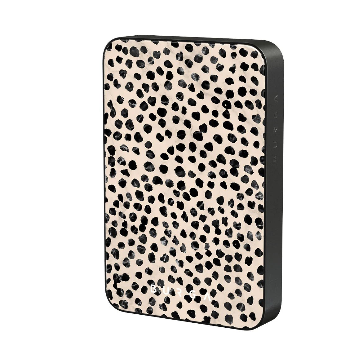 Burga Μαγνητικό Ασύρματο MagSafe PowerBank 5000mAh με Καλώδιο Type - C to Type - C - Gunmetal - Almond Latte