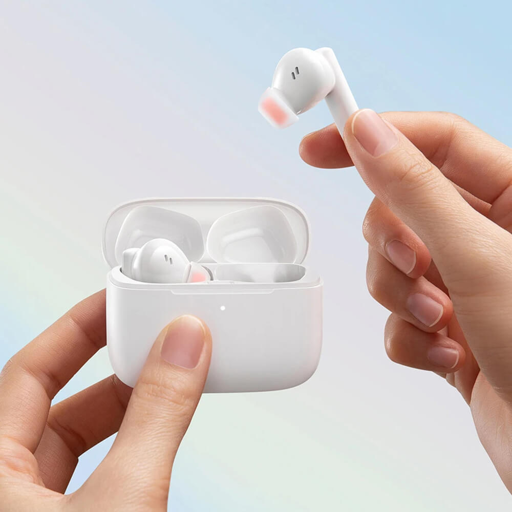 Baseus Bowie M2 - TWS Bluetooth 5.3 - Ασύρματα ακουστικά για Κλήσεις / Μουσική - Moon White