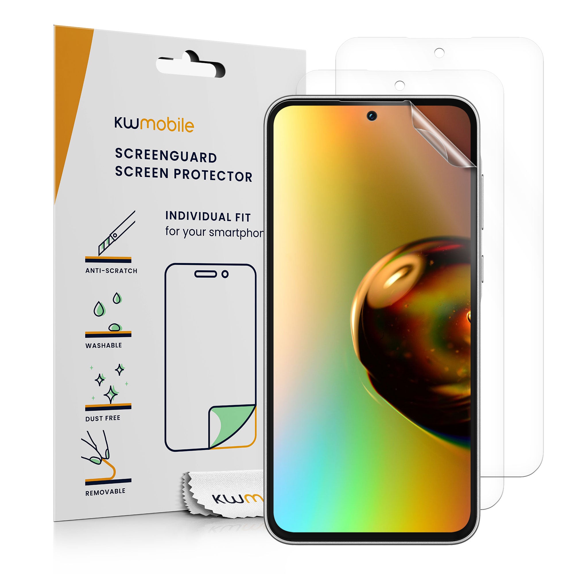 KW Samsung Galaxy A35 5G - Σετ με 3 Μεμβράνες Προστασίας Οθόνης - Διάφανες
