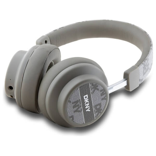 DKNY Over - Ear Checkered Pattern - Ασύρματα Bluetooth Ακουστικά - Beige