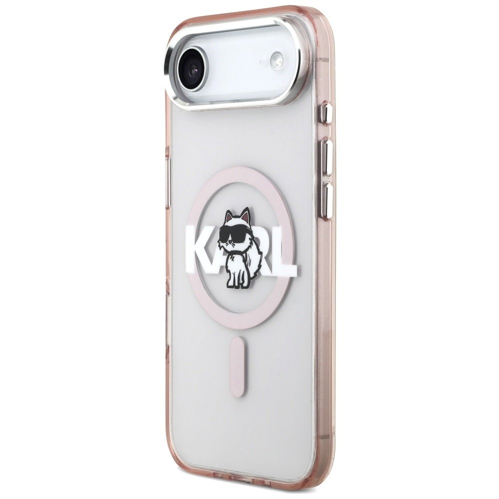 Karl Lagerfeld iPhone Air - IML Choupette Sketch Logo MagSafe - Σκληρή Θήκη με Πλαίσιο Σιλικόνης - Pink - KLHMP17MHGCHGKBP
